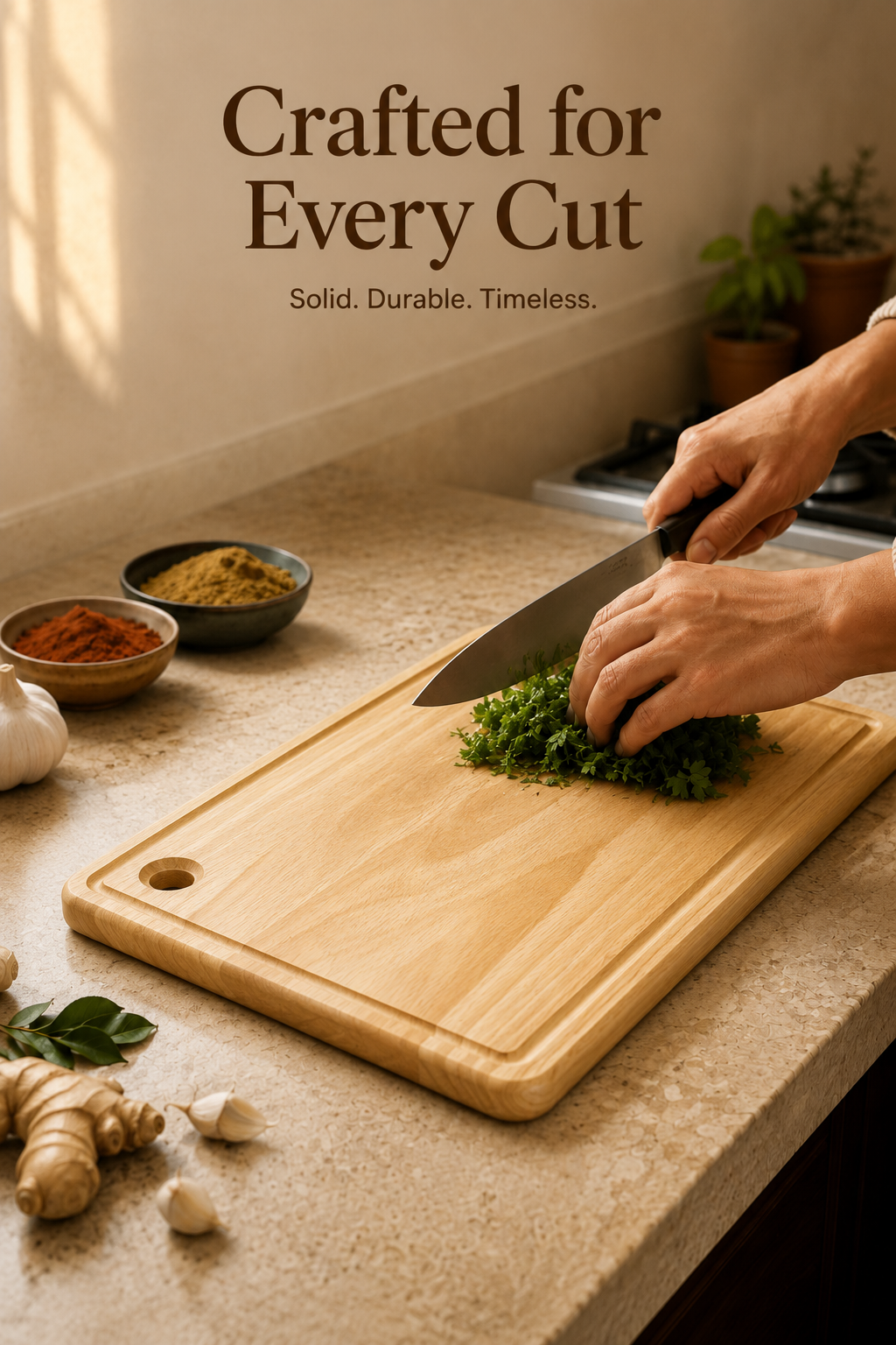 Premium Mahogany Wood Cutting Boards35L x 22W x 2.5Th cm